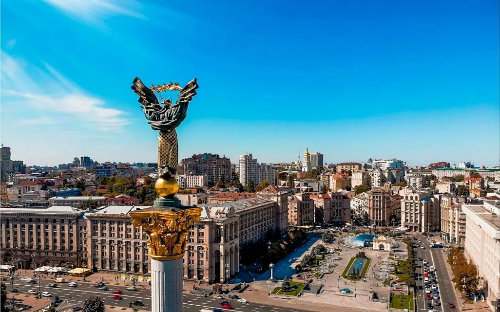 Plaza de la Independencia (Maidán) en Kiev